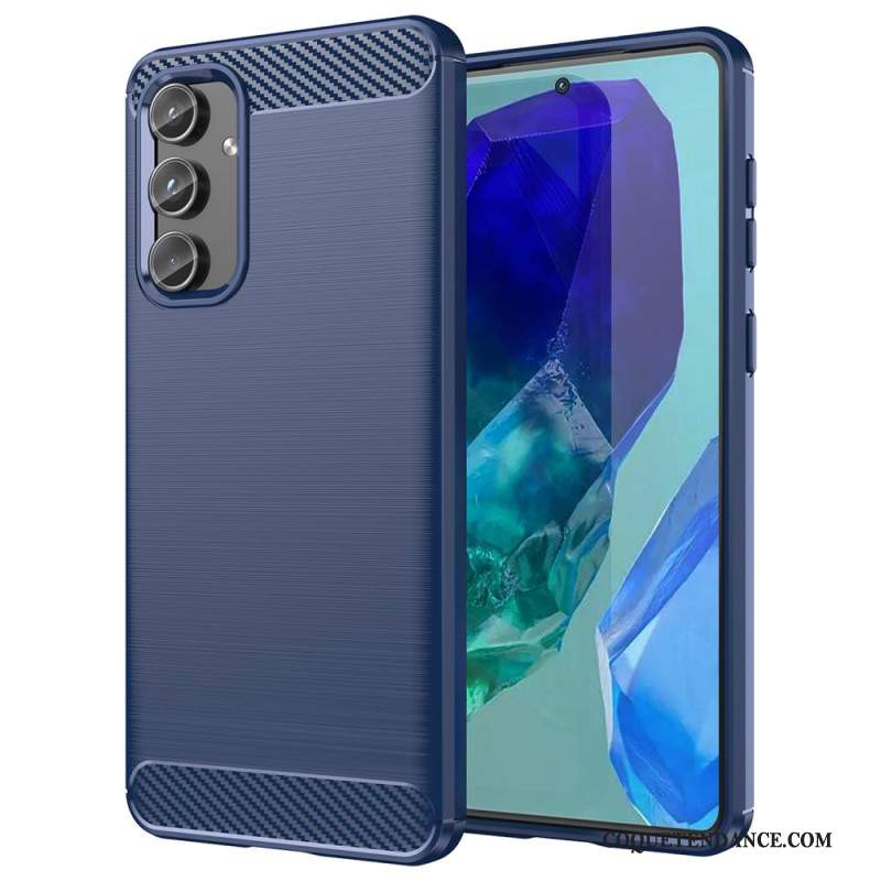 Coque Samsung Galaxy M55 5G Fibre Carbone Brossée