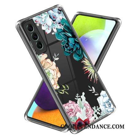 Coque Samsung Galaxy S24 5G Transparente Florale