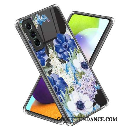 Coque Samsung Galaxy S24 5G Transparente fleurs