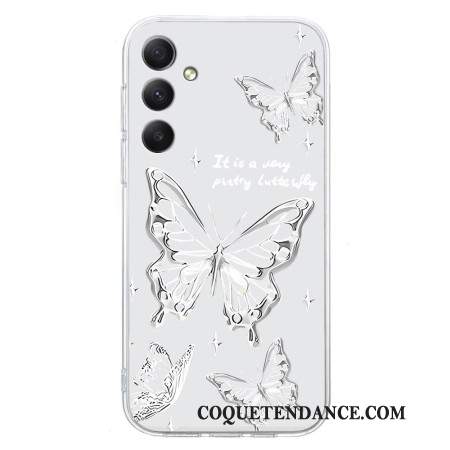 Coque Samsung Galaxy S24 FE Motif Papillon