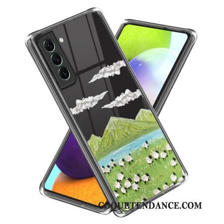 Coque Samsung Galaxy S24 Plus 5G Agneaux dans le Pré