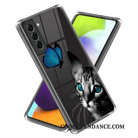 Coque Samsung Galaxy S24 Plus 5G Chat et Papillon