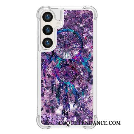 Coque Samsung Galaxy S24 Plus 5G Paillettes Liquides Attrape Rêves