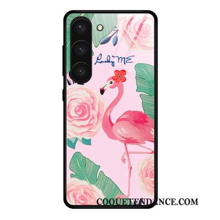 Coque Samsung Galaxy S24 Plus 5G Verre Trempé Flamant Rose