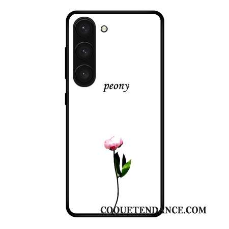 Coque Samsung Galaxy S24 Plus 5G Verre Trempé Pivoine