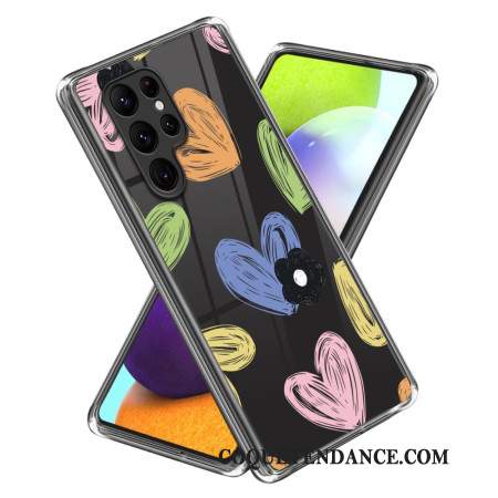 Coque Samsung Galaxy S24 Ultra 5G Coeurs Colorés