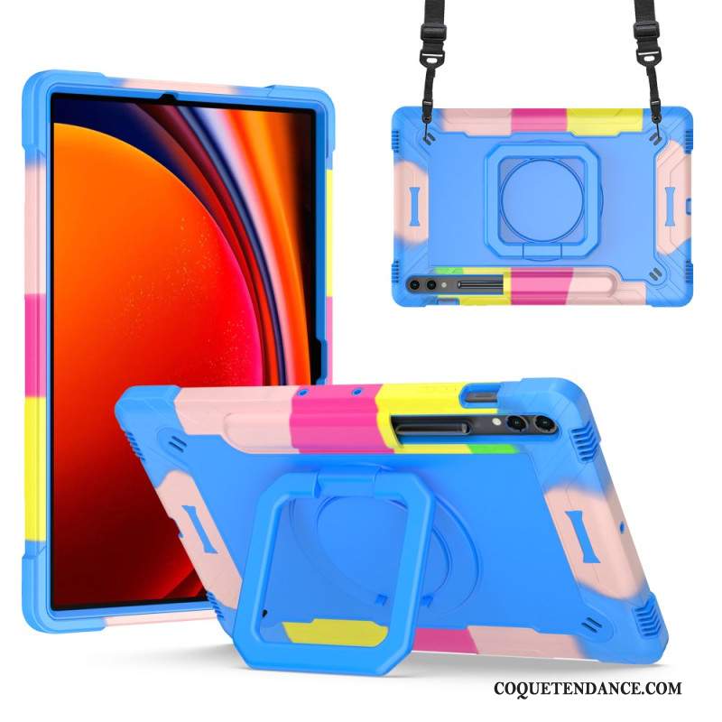 Coque Samsung Galaxy Tab S9 Plus / Tab S9 FE Plus Design avec Bandoulière