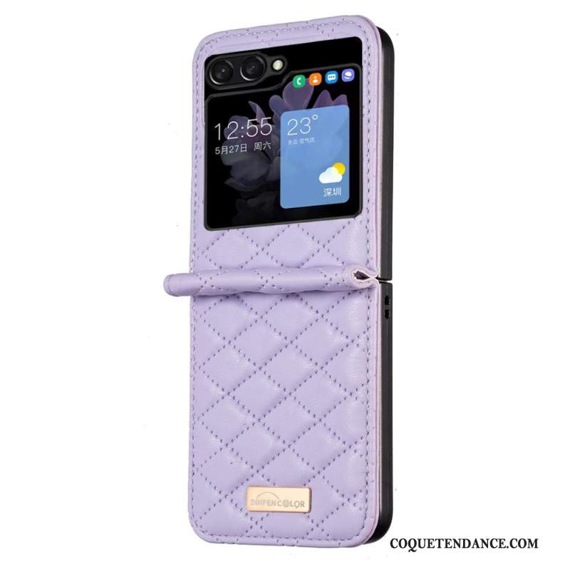 Coque Samsung Galaxy Z Flip 5 Style Matelassé Binfen Color