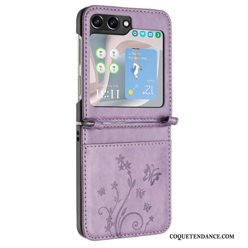 Coque Samsung Galaxy Z Flip 6 Papillons et Fleurs