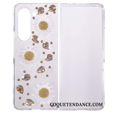 Coque Samsung Galaxy Z Fold 5 Breloques Marguerites