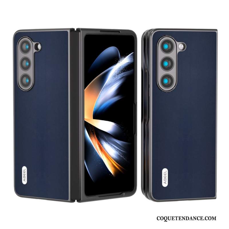 Coque Samsung Galaxy Z Fold 5 Vrai Cuir Abeel