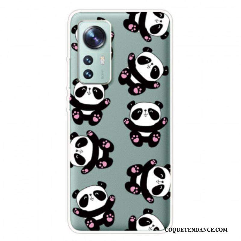 Coque Xiaomi 12 Pro Silicone Petits Pandas