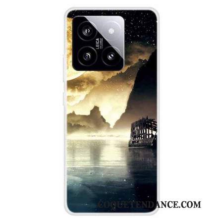 Coque Xiaomi 14 Clair de Lune au Bord du Lac