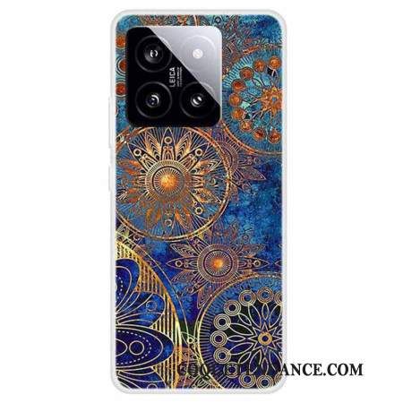 Coque Xiaomi 14 Fleurs Dorées