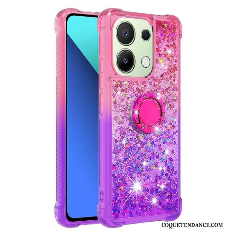 Coque Xiaomi Redmi Note 13 4G Paillettes Anneau-Support