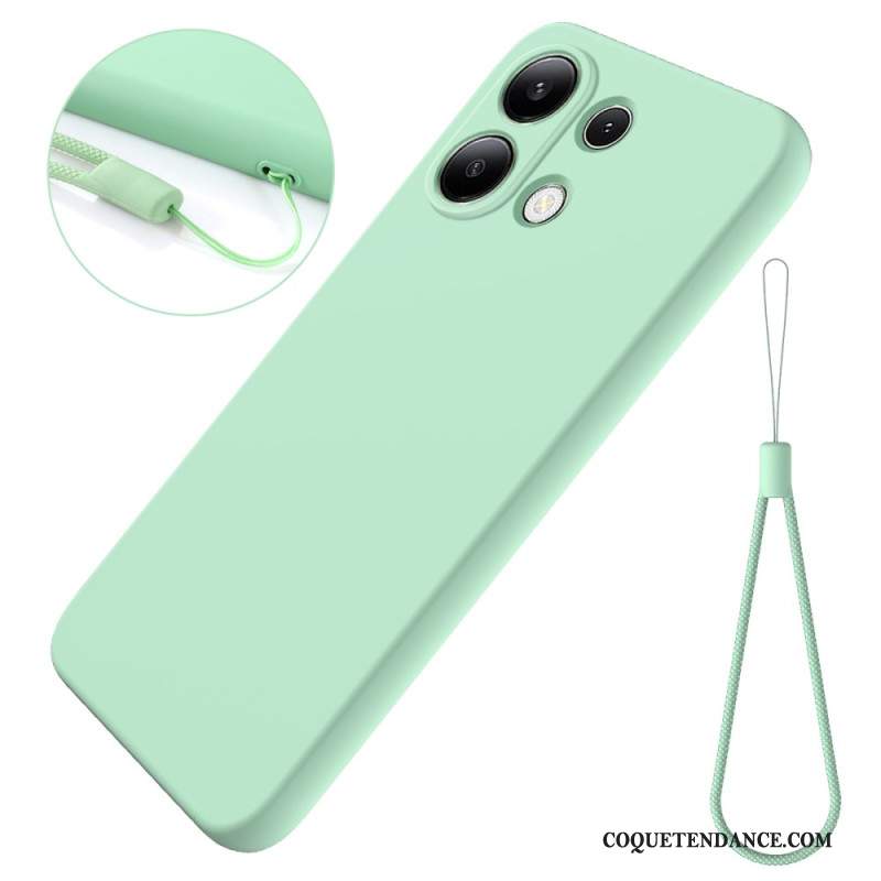 Coque Xiaomi Redmi Note 13 4G Silicone Liquide à Lanière