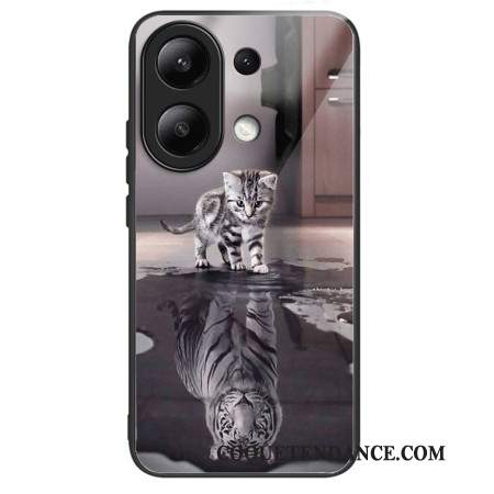 Coque Xiaomi Redmi Note 13 4G Verre Trempé Chat et Tigre