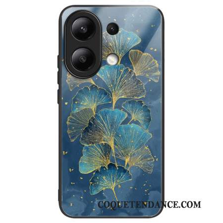 Coque Xiaomi Redmi Note 13 4G Verre Trempé Feuilles de Ginkgo