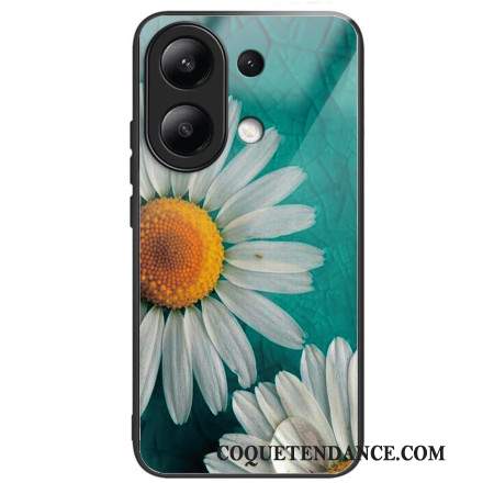 Coque Xiaomi Redmi Note 13 4G Verre Trempé Marguerites