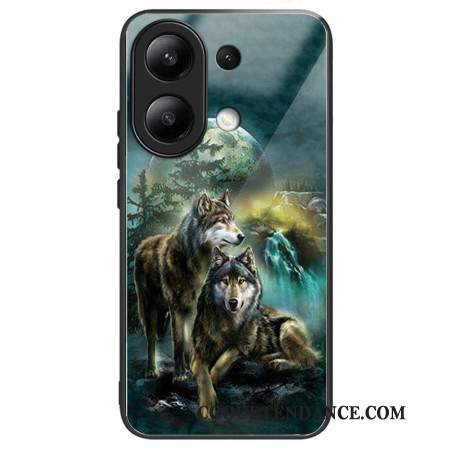 Coque Xiaomi Redmi Note 13 4G Verre Trempé Motif Loups