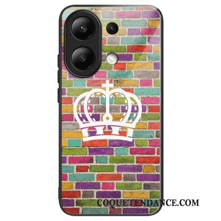 Coque Xiaomi Redmi Note 13 4G Verre Trempé Mur Coloré