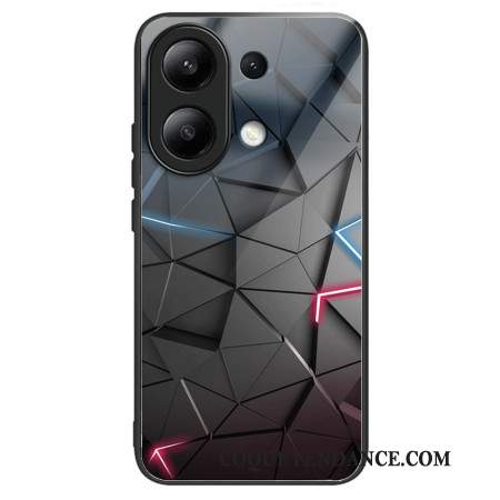 Coque Xiaomi Redmi Note 13 4G Verre Trempé Triangles Noirs