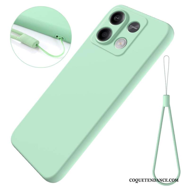 Coque Xiaomi Redmi Note 13 5G Silicone Liquide à Lanière