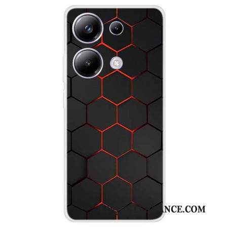 Coque Xiaomi Redmi Note 13 Pro 4G / Poco M6 Pro 4G Alvéole Rouge