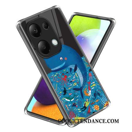 Coque Xiaomi Redmi Note 13 Pro 4G / Poco M6 Pro 4G Motif Baleine