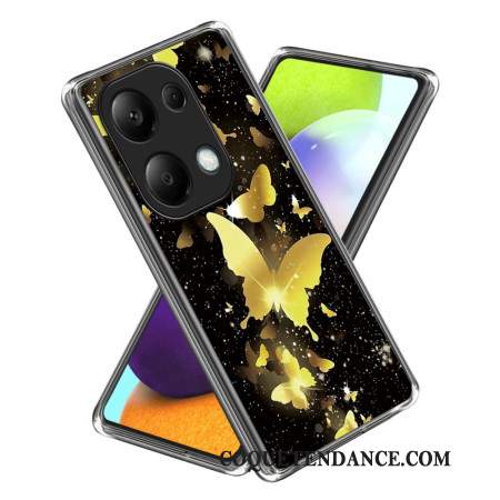 Coque Xiaomi Redmi Note 13 Pro 4G / Poco M6 Pro 4G Papillons Dorés