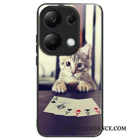 Coque Xiaomi Redmi Note 13 Pro 4G / Poco M6 Pro 4G Verre Trempé Chat Poker