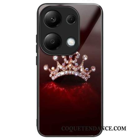 Coque Xiaomi Redmi Note 13 Pro 4G / Poco M6 Pro 4G Verre Trempé Couronne de Diamants