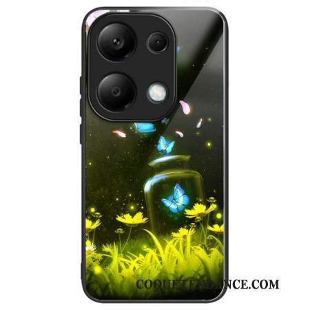 Coque Xiaomi Redmi Note 13 Pro 4G / Poco M6 Pro 4G Verre Trempé Papillon Bouteille