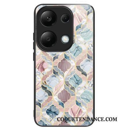 Coque Xiaomi Redmi Note 13 Pro 4G / Poco M6 Pro 4G Verre Trempé Tuiles Marbrées