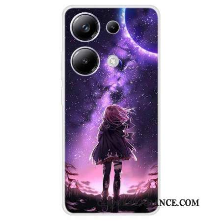 Coque Xiaomi Redmi Note 13 Pro 4G / Poco M6 Pro 4G Étoiles et Fille