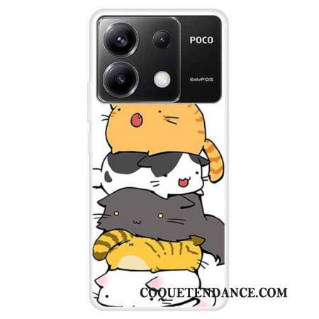 Coque Xiaomi Redmi Note 13 Pro 5G / Poco X6 5G Chats Empilés