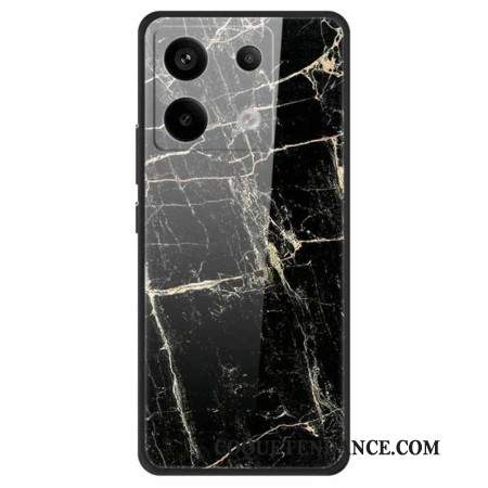 Coque Xiaomi Redmi Note 13 Pro 5G / Poco X6 5G Verre Trempé Grain Noir Platine