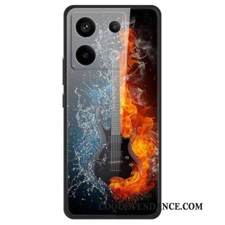 Coque Xiaomi Redmi Note 13 Pro 5G / Poco X6 5G Verre Trempé Guitare de Glace et de Feu