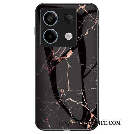 Coque Xiaomi Redmi Note 13 Pro 5G / Poco X6 5G Verre Trempé Marbre Noir et Doré