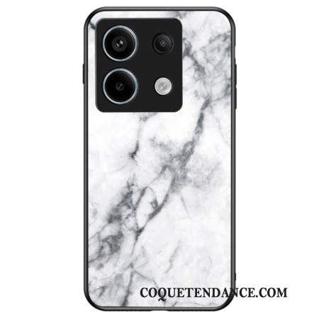 Coque Xiaomi Redmi Note 13 Pro 5G / Poco X6 5G Verre Trempé Motif Marbre Blanc