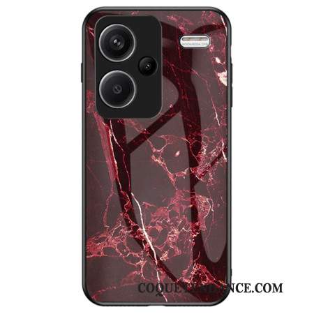 Coque Xiaomi Redmi Note 13 Pro Plus 5G Verre Trempé Marbre Rouge