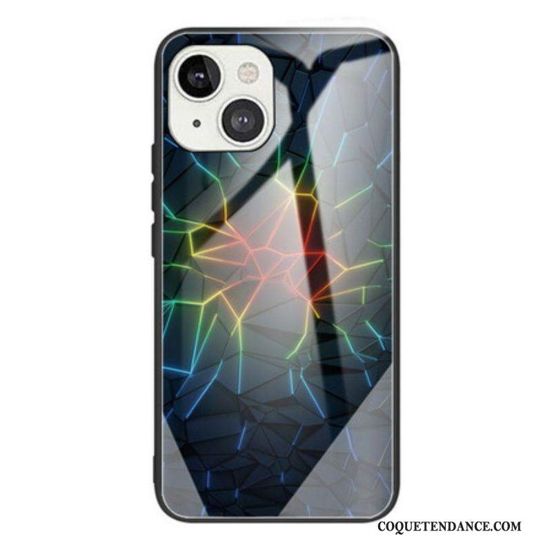 Coque iPhone 13 Mini Verre Trempé Geometry