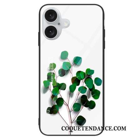 Coque iPhone 16 Plus Feuilles Vertes