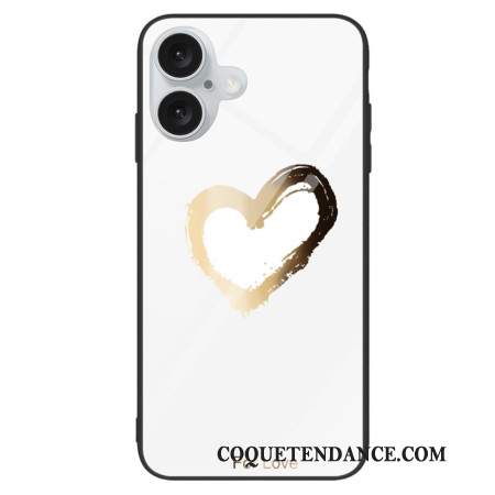 Coque iPhone 16 Plus Verre Trempé For Love