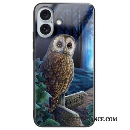 Coque iPhone 16 Plus Verre Trempé Hibou