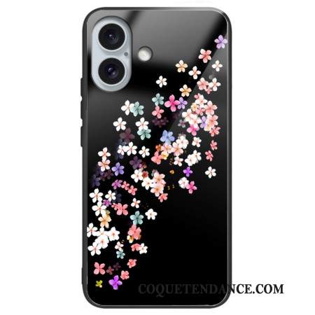 Coque iPhone 16 Plus Verre Trempé Motif Floral