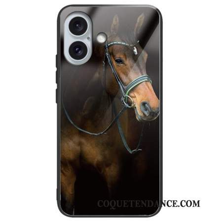 Coque iPhone 16 Plus Verre Trempé Superbe Cheval