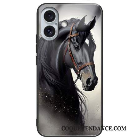 Coque iPhone 16 Plus Verre trempé Cheval