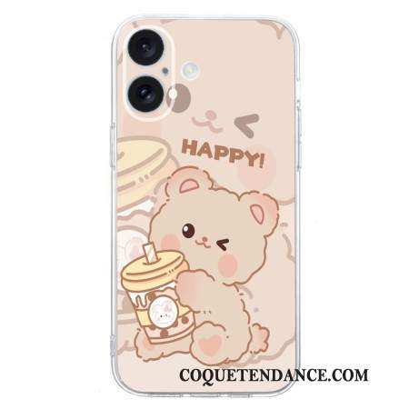 Coque iPhone 16 PlusHappy Bear