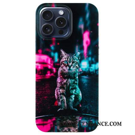 Coque iPhone 16 Pro Max Chat au Feu Tricolore